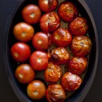 Crema de tomates asados y albahaca 2