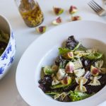 Ensalada de pasta farfalle con higos, piñones y queso gorgonzola 3